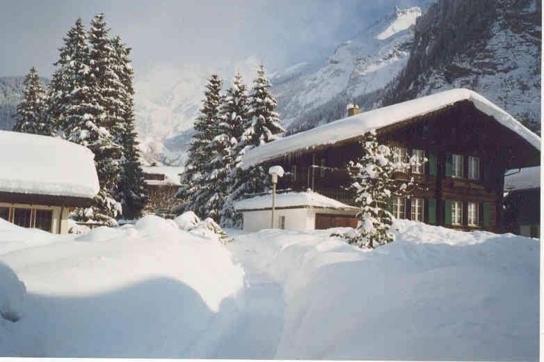 Familienferien Im Chalet Baergli Kandersteg Esterno foto